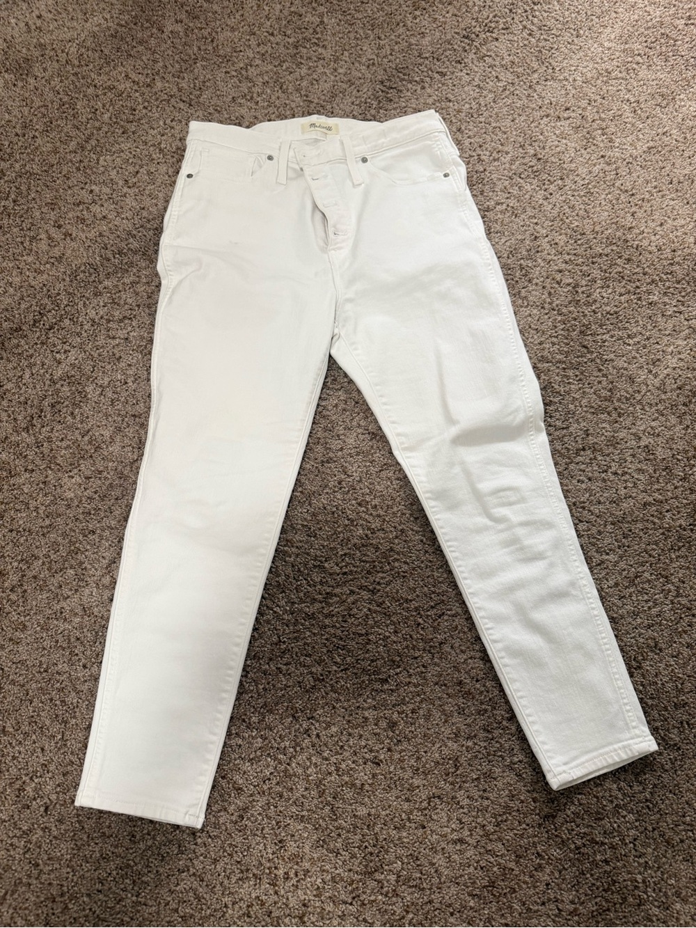 Madewell White Skinny Jeans - Clean High-Rise Silhouette